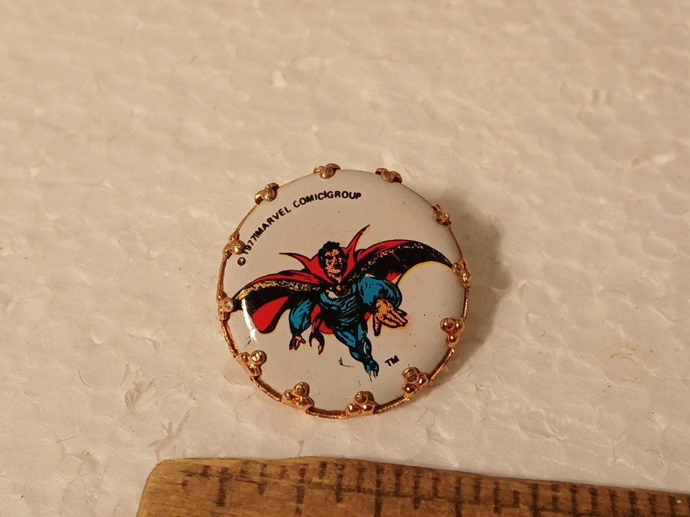 Vintage 1977 Marvel Comics Doctor Strange Pinback Button
