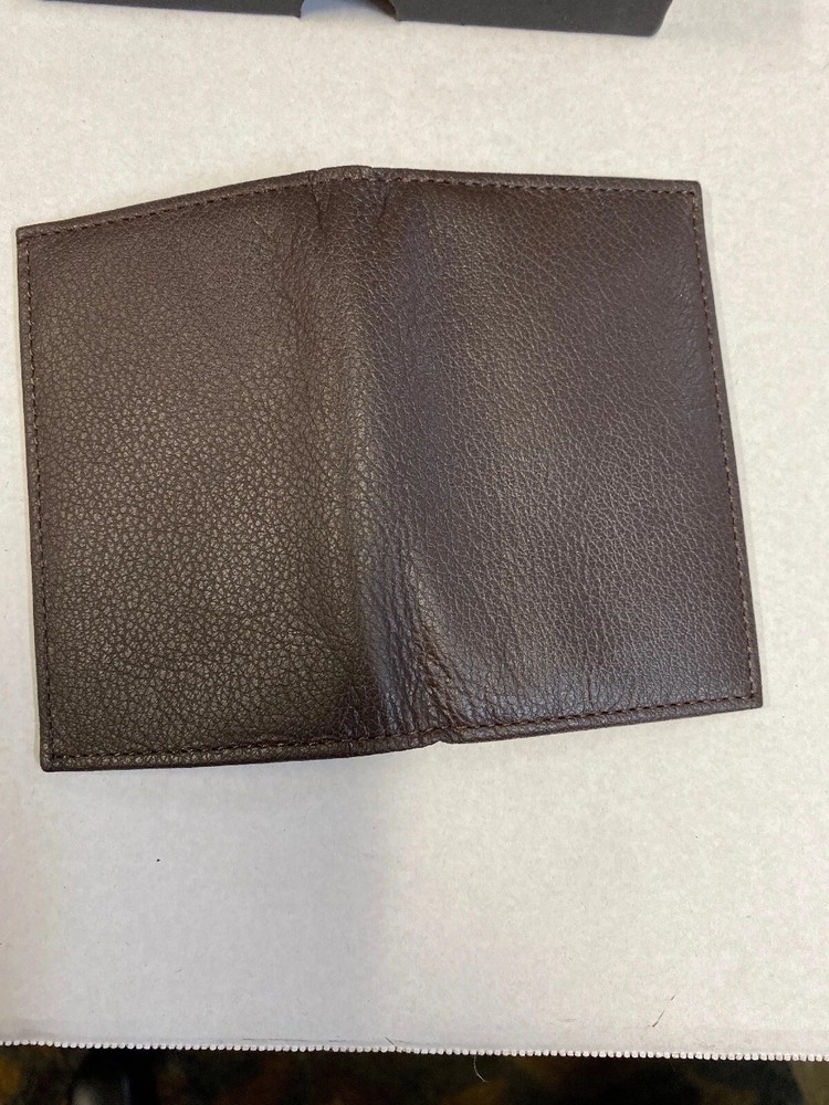 Bosca Old Leather Wallet Calling Card Case Brown Austin m
