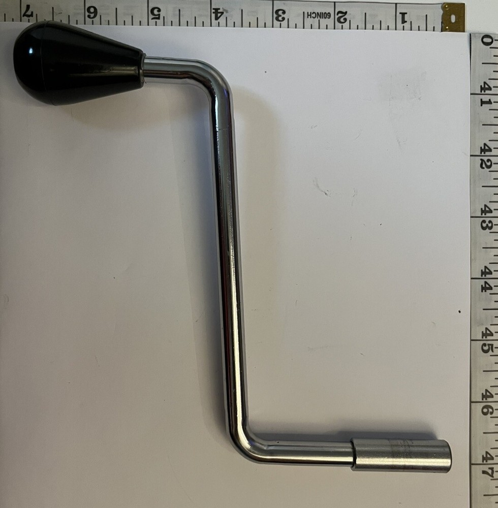 Sidewind Crank Jack Handle, Black Rounded *SEE PHOTOS & READ DESCRIPTION *