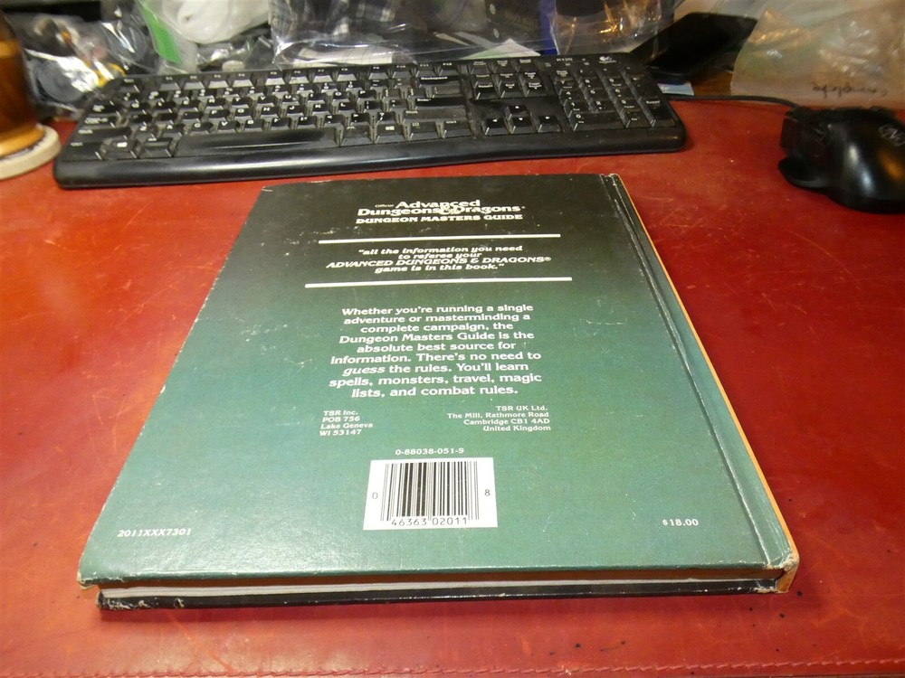 TSR AD&D: 1st Edition DMG - Dungeon Masters Guide: 8th Printing