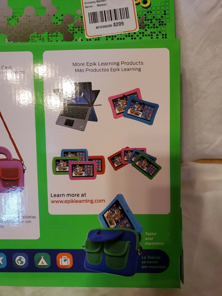 EPIK LEARNING TABLET CARRYING CASE PINK AND RED