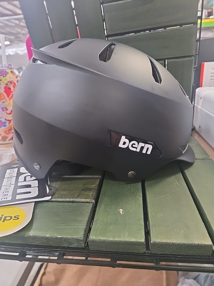 BERN Hendrix MIPS A Helmet, Rotational Impact Protection, Matte Black - Medium-
