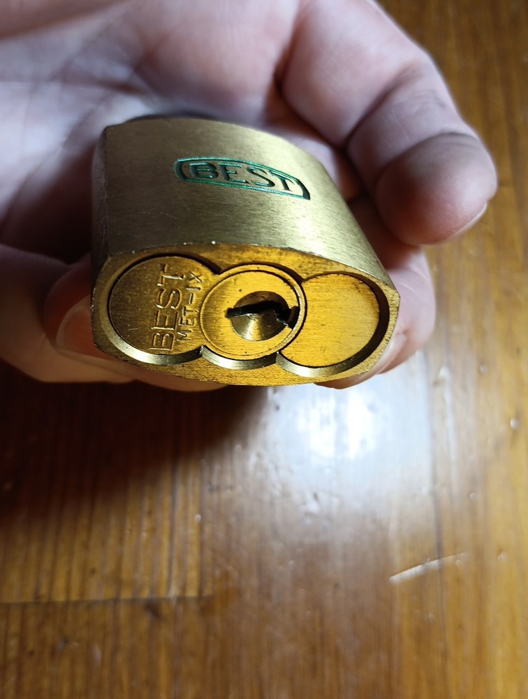 (3) BEST Lock Co. Padlocks And (1) Key