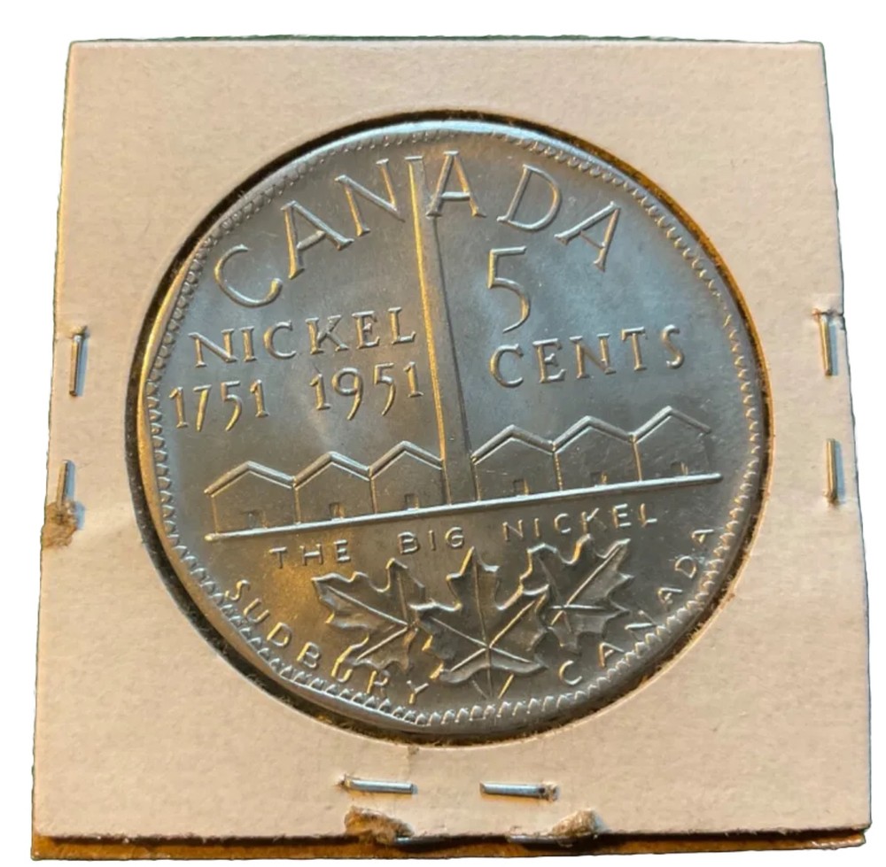 1951 Canada Big Nickel - T8