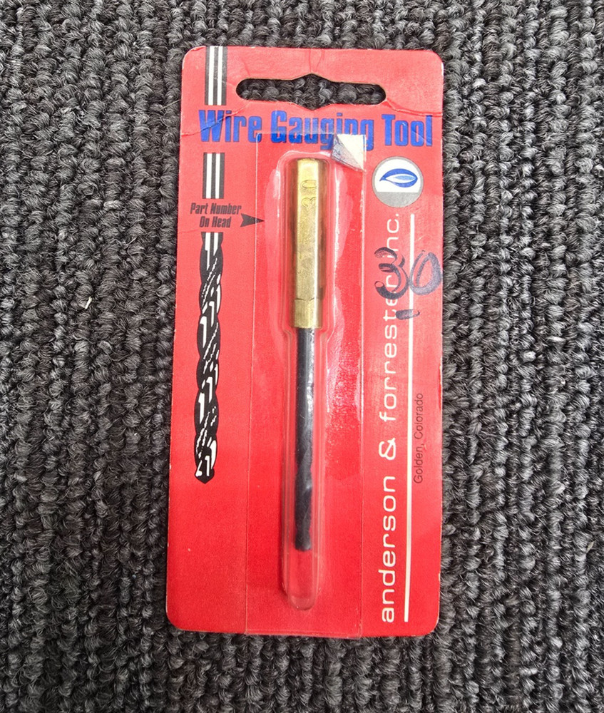 ANDERSON & FORRESTER #30 WIRE GAUGING TOOL WTH HANDLE