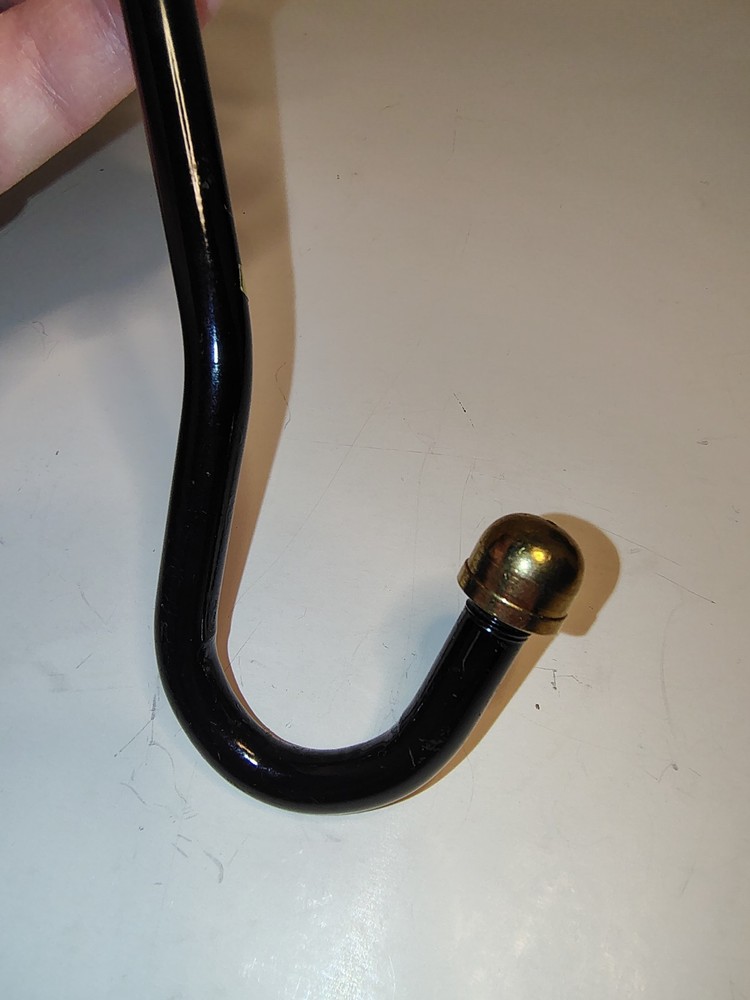 Brass Goose/Mallard Duck Fireplace Damper Pull Hook Hanger
