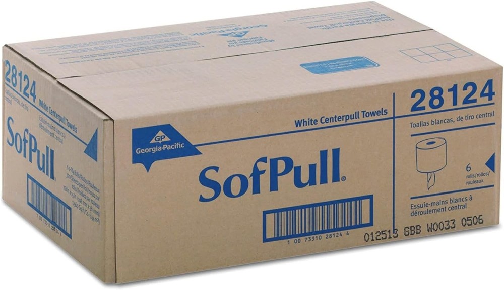 SofPull Centerpull Regular Capacity Paper Towel, White, 28124, 324 Sheets Pe...
