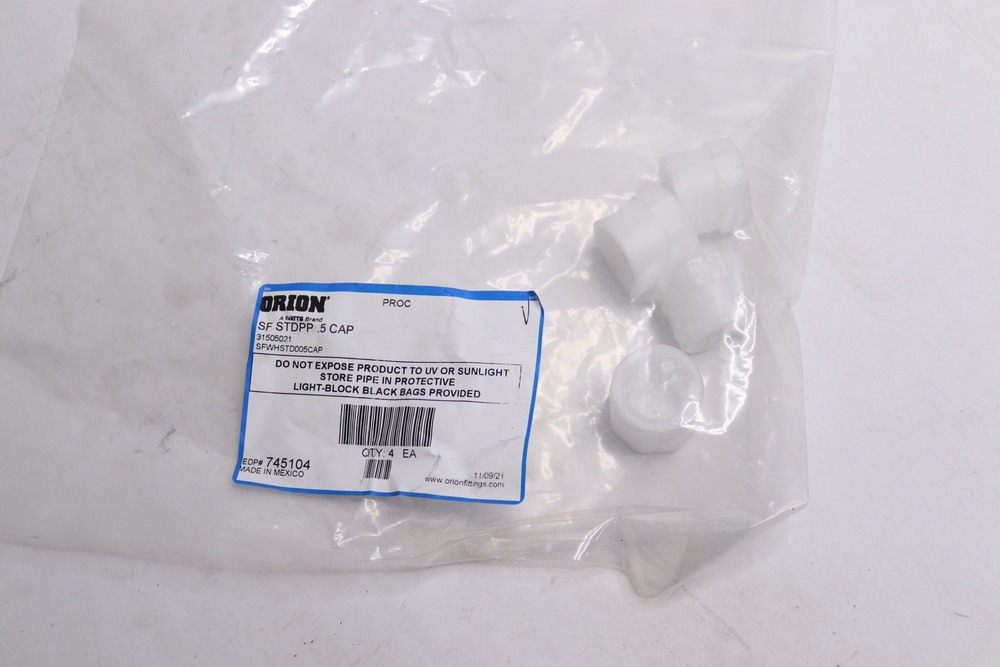 (4-Pk) Orion Cap Socket Fuse .5" SF-STDPP-.5-CAP