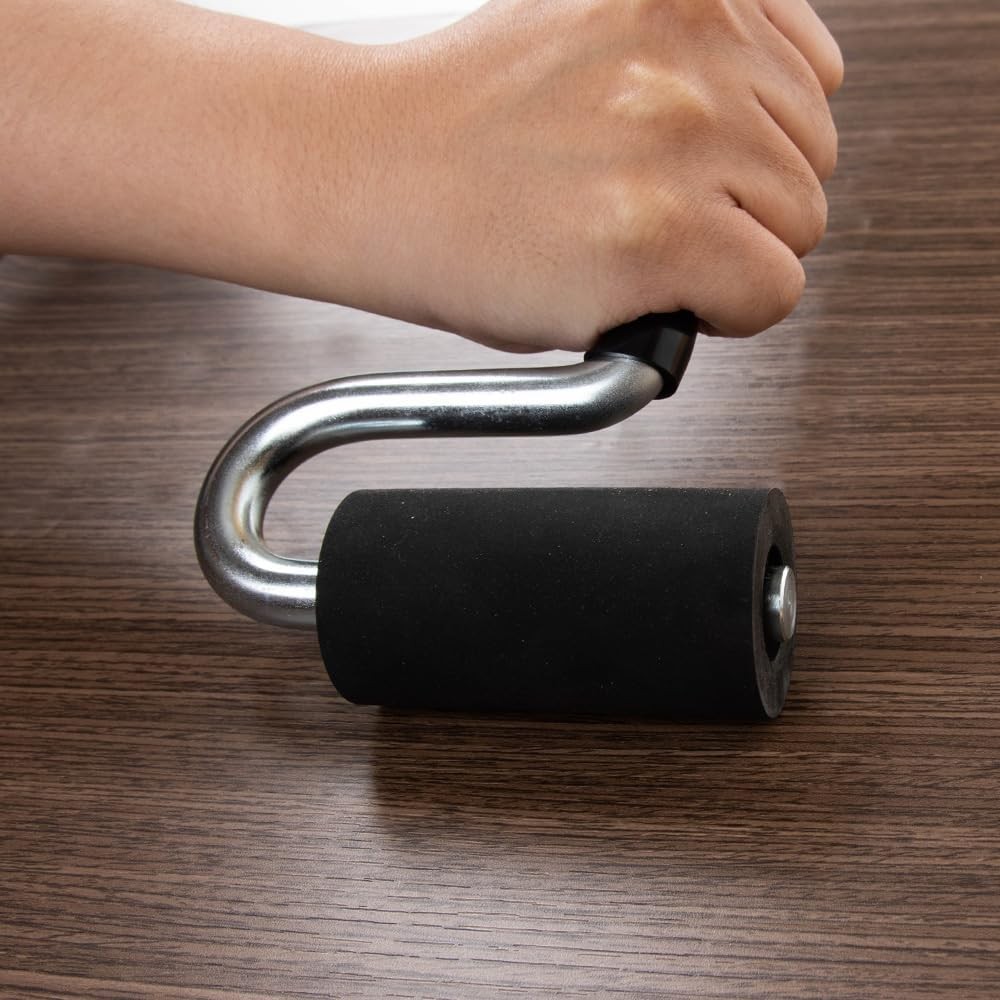 O'SKOOL 12" Edge Banding Roller – Rubber J with Long Handle for Black
