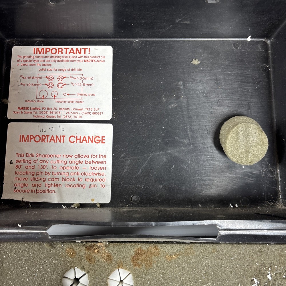 MARTEK PROFESSIONAL DRILL BIT SHARPENER with CASE #517415770