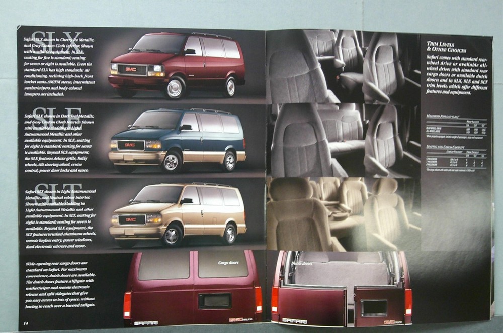 1996 GMC Safari Sales Catalog