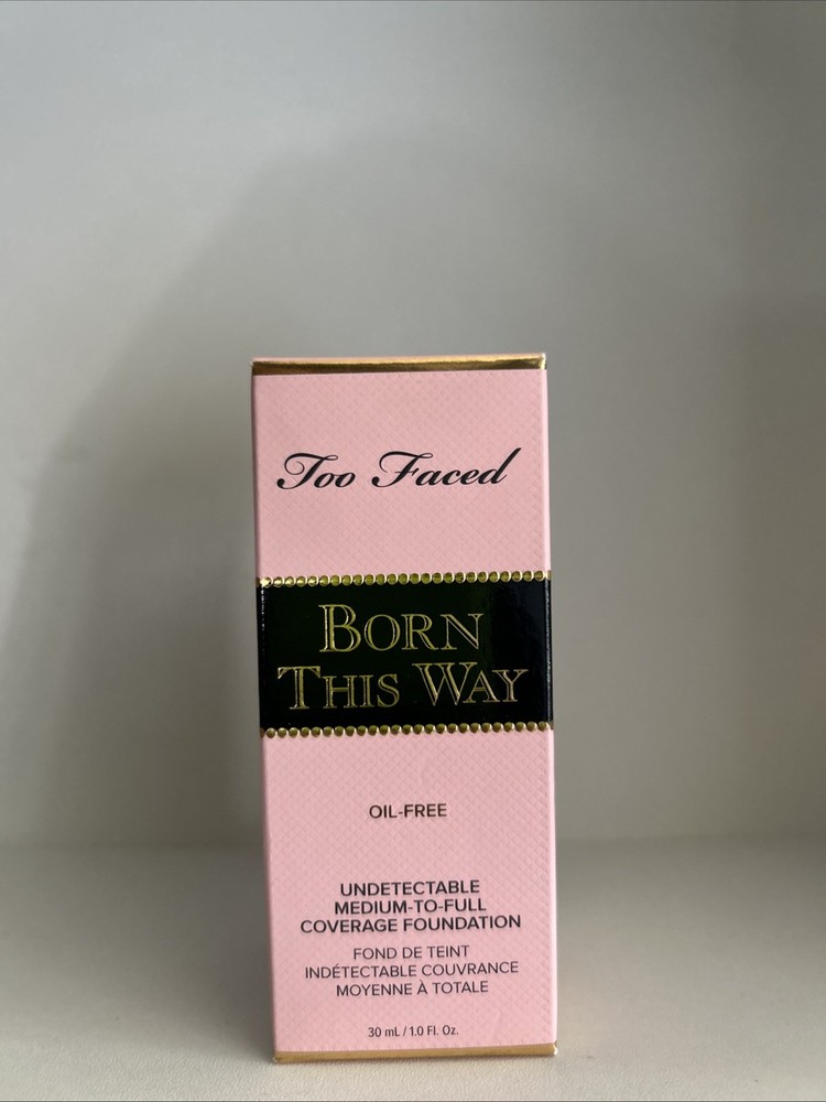 TOO FACED ~ BORN THIS WAY UNDETECTABLE COVERAGE FOUNDATION ~ SNOW ~ 1.0 OZ