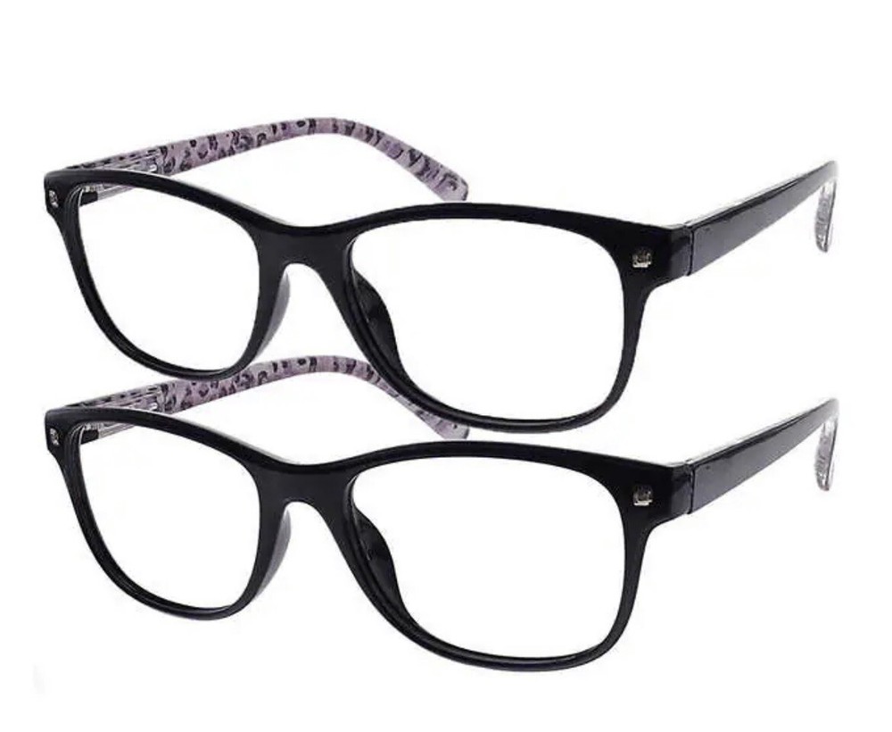 M+ Blue Light Blocking Glasses 2-Pack Folding Designer Reading Glasses