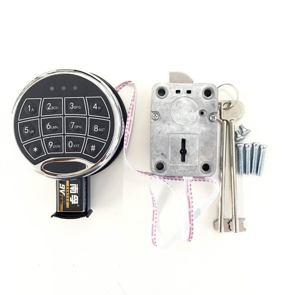 Ambition Electronic Safe Lock Replacement With Swing Bolt Lock With 2 Master Key