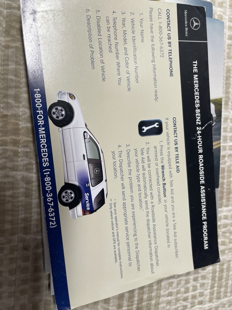 mercedes benze 2009 E Class Owners manual