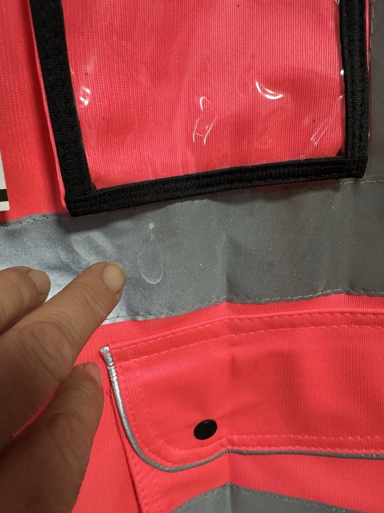 Ladies High Visibility Vest Pink Size Medium