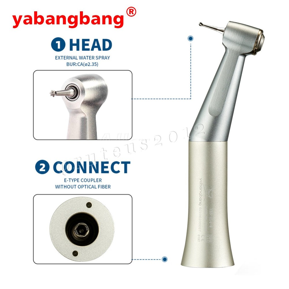 Dental Slow Low Speed Handpiece Contra Angle Push Button