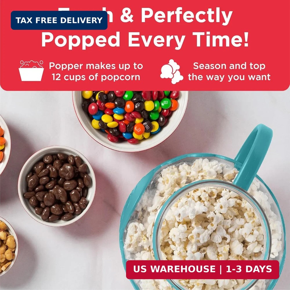 Ecolution Patented Micro-Pop Microwave Popcorn Popper with Temperature Safe Glas
