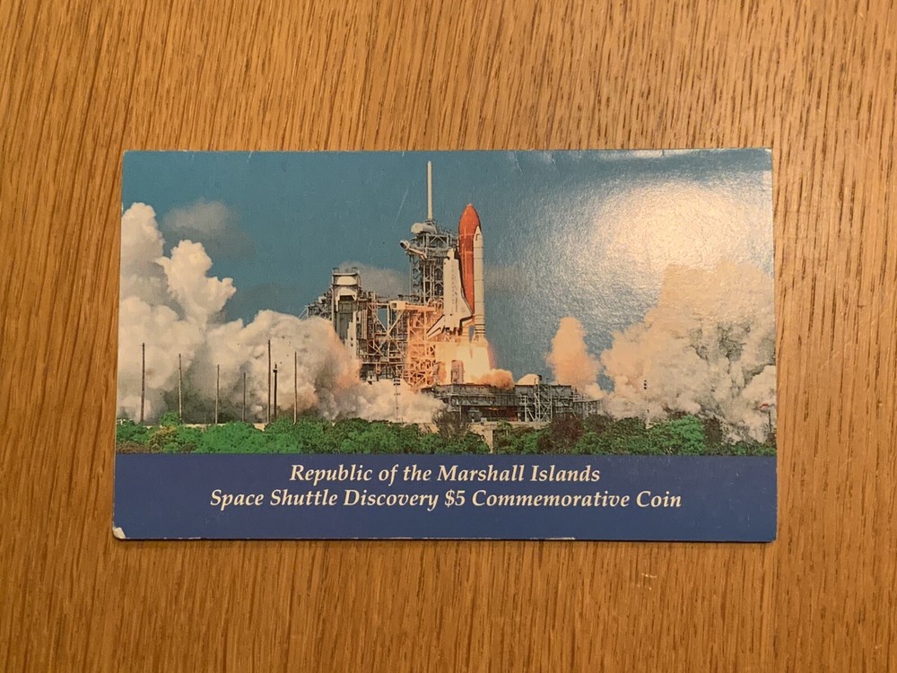 Marshall Islands SPACE SHUTTLE DISCOVERY $5 Commemorative Coin