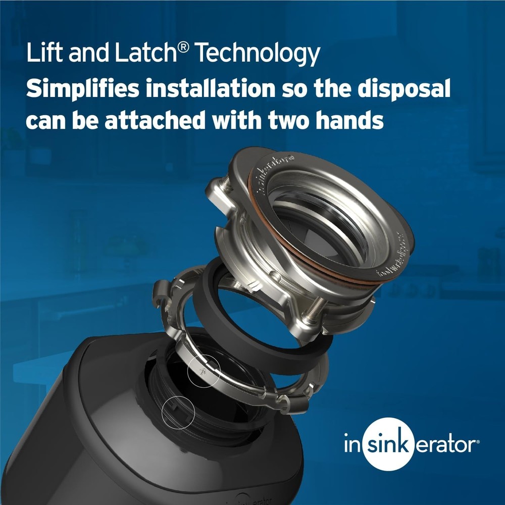 InSinkErator Garbage Disposal with Power Cord, Badger 1, 1/3 HP Continuous Feed