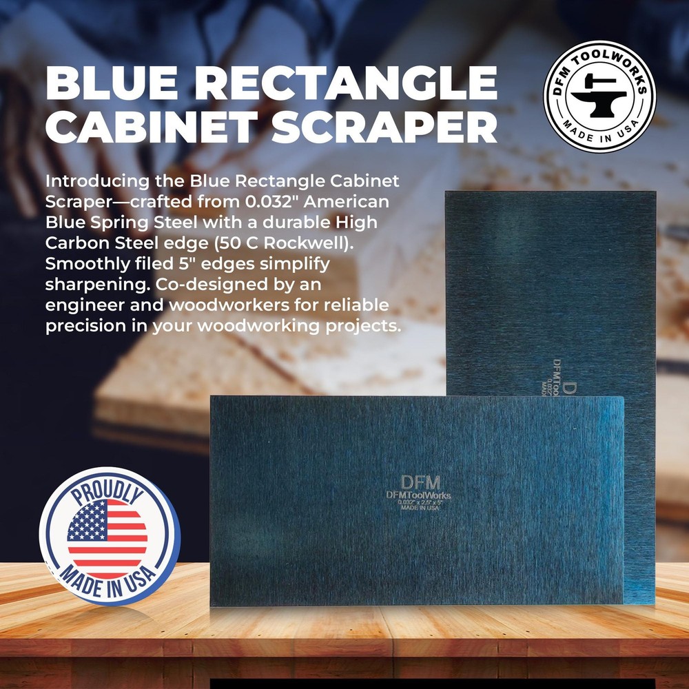 Rectangle Card Scraper - Precision Cabinet Multi-use Scraper for Woodworking,...
