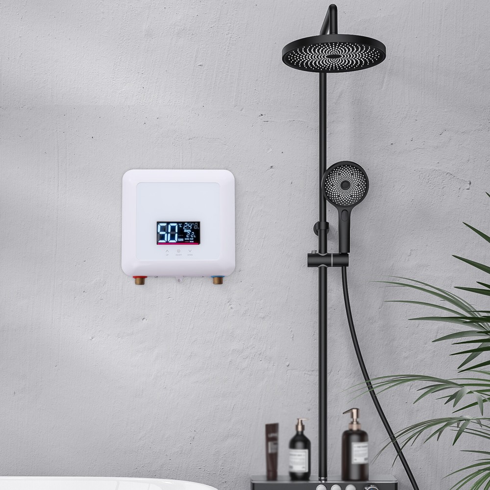 Small Electric Hot Water Heater 5500W Portable Tankless Instant Hot Water Heater