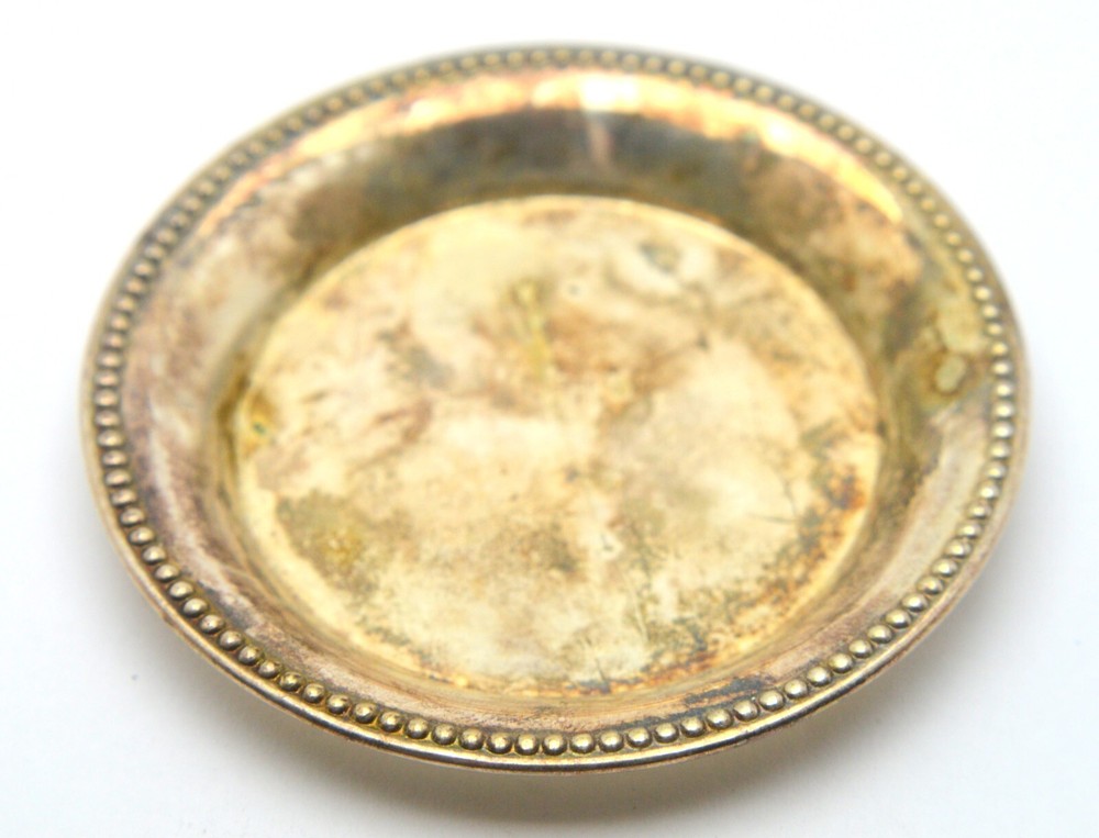 800 SILVER MINIATURE DISH PLATE 12,3 Grams