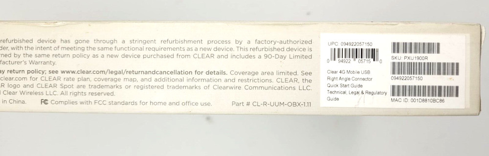 CLEAR 4G Mobile USB Device