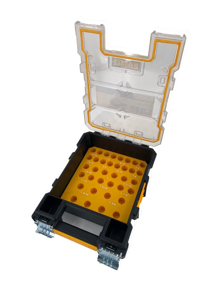DeWalt Mid-Size Pro Organizer Compatible 7/16" - 1 1/2" Annular Bit Tray