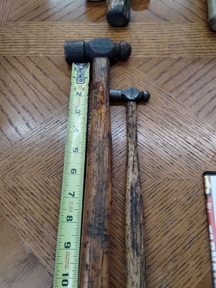 2 Ball Peen Hammers True Temper Blacksmith Metalwork