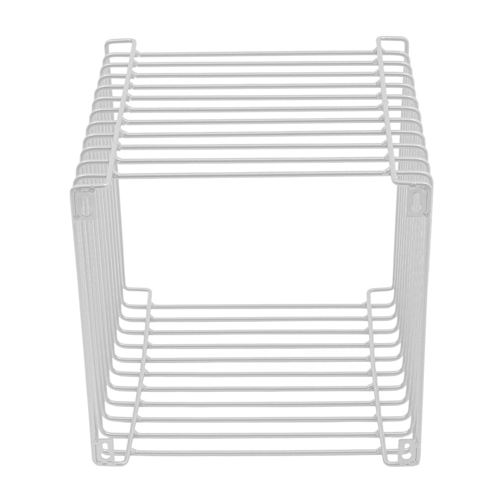 Side Table Square Geometry Side Table Linear Metal End Table 120kg/264.55lbs