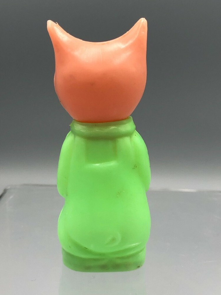 1974 Plastic PIG Overalls CANDY CONTAINER Vintage