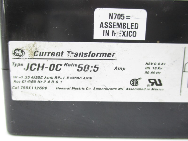 GENERAL ELECTRIC JCH-0C UNMP