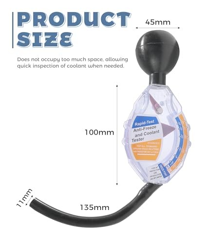 Coolant Tester,Professional Automotive Tool Dial Type Battery Liquid