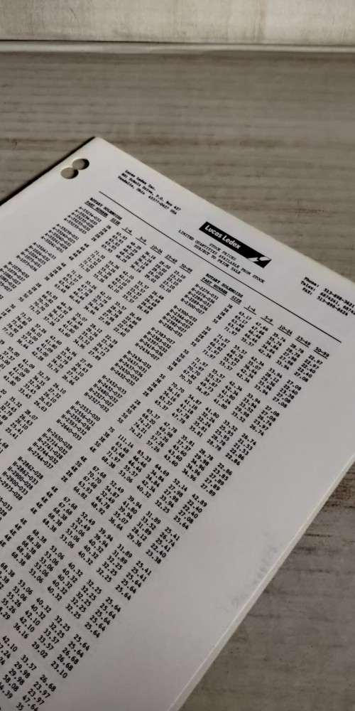 1991 LUCAS LEDEX engineering design guide catalog 101 ~ C2