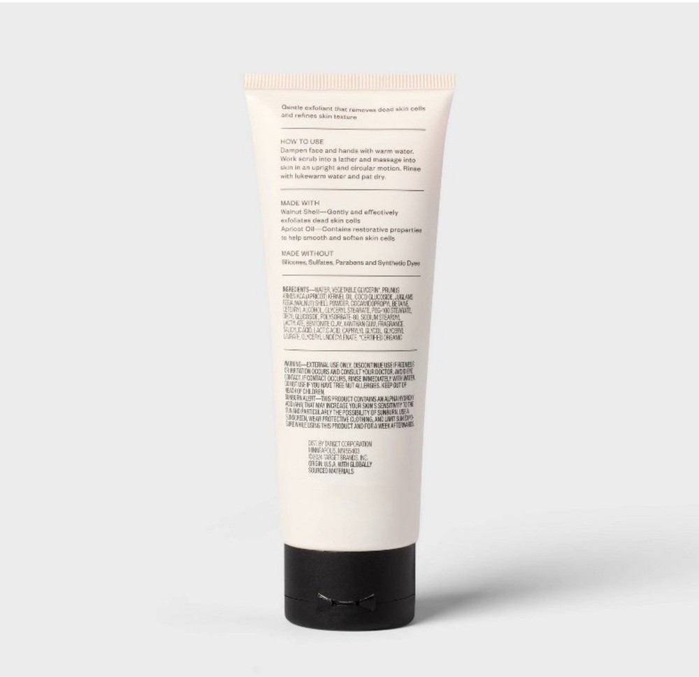 Goodfellow & Co Lactic Acid Face Scrub Mint & Cedar Scent 4 oz New
