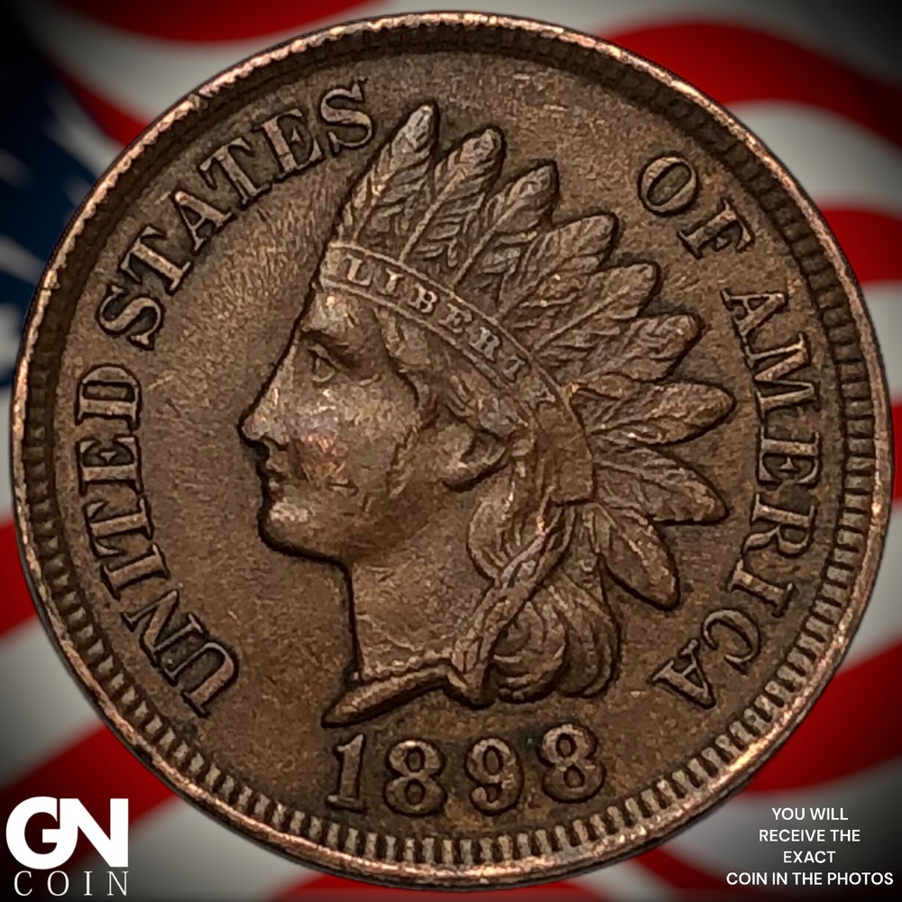 1898 Indian Head Cent Penny X2016