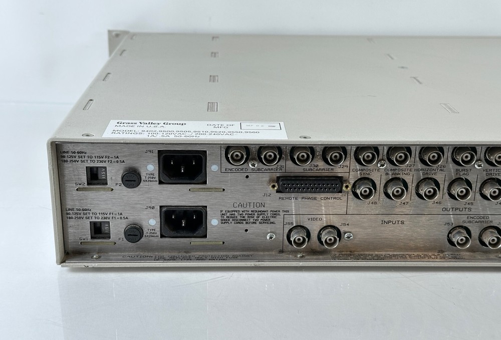 Grass Valley 9520A Master Reference Synchronizing Generator