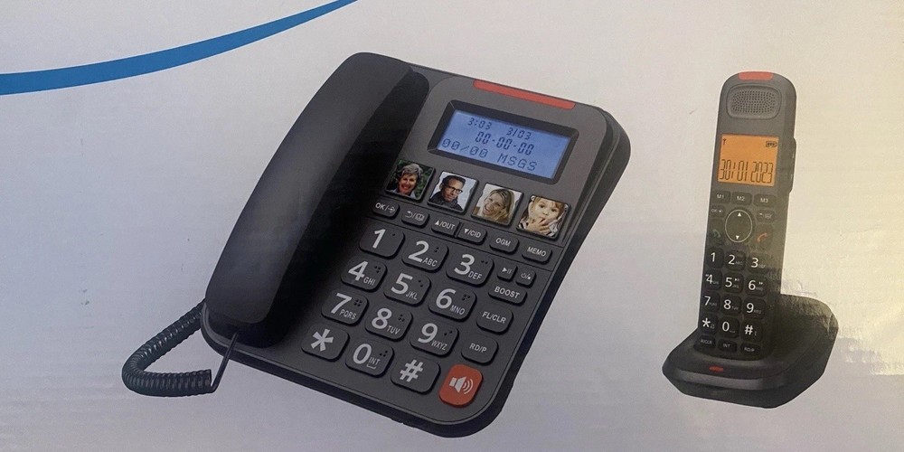 Desktop Telephone And Wireless Extension Bundle