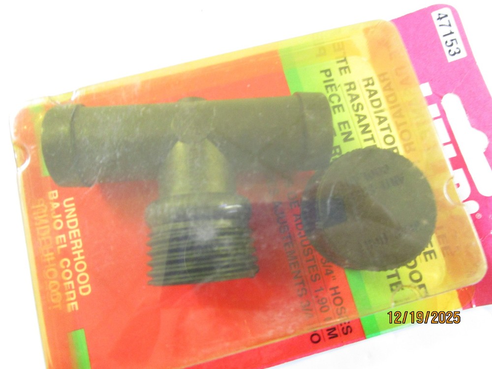 Engine Coolant Flush Tee Motormite 47153