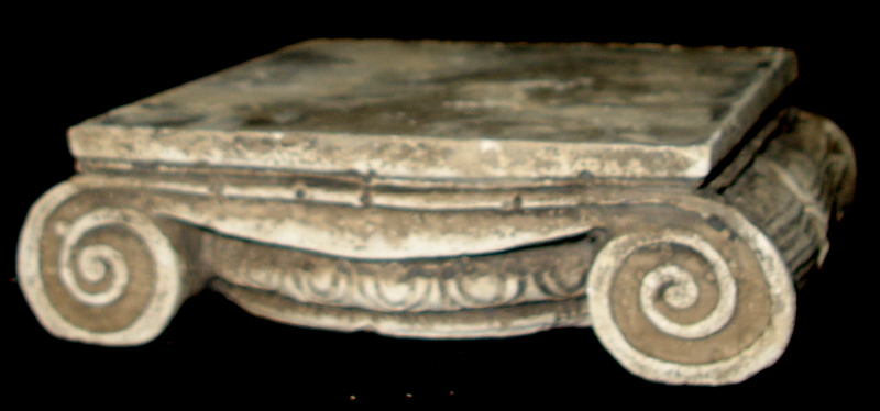 7" Greek Ionic Capital Scamozzi Ionian Riser Column