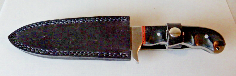 MASSIVE D2 Force 11 1/2" Dagger with Leather Sheath NEVER USED - DISPLAYED ONLY