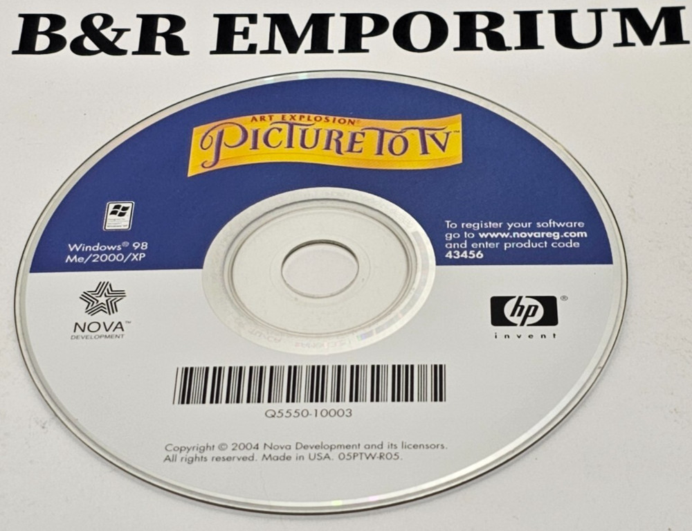 Art Explosion Picture To TV - (2004 NOVA Development) - Used CD-ROM