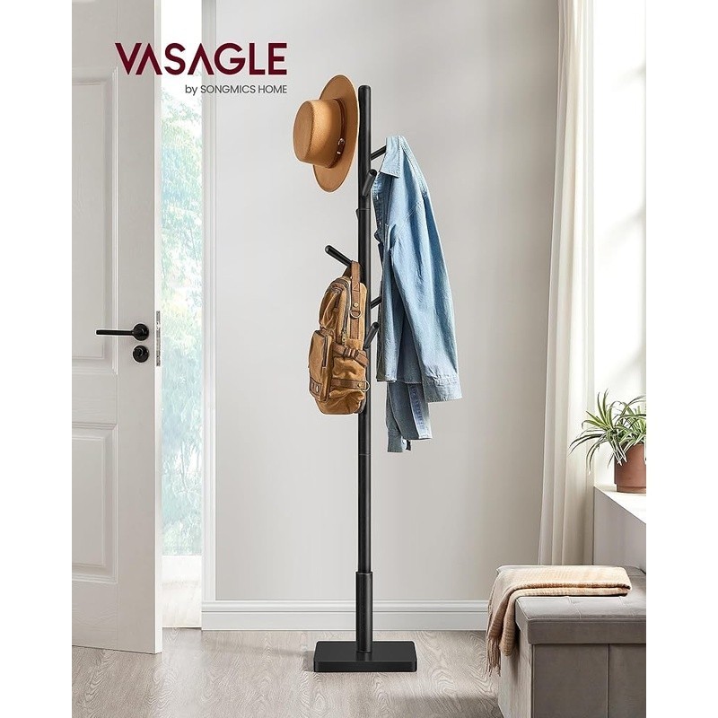 Adjustable Freestanding Coat Rack Modern Tree Organizer Entryway Storage New