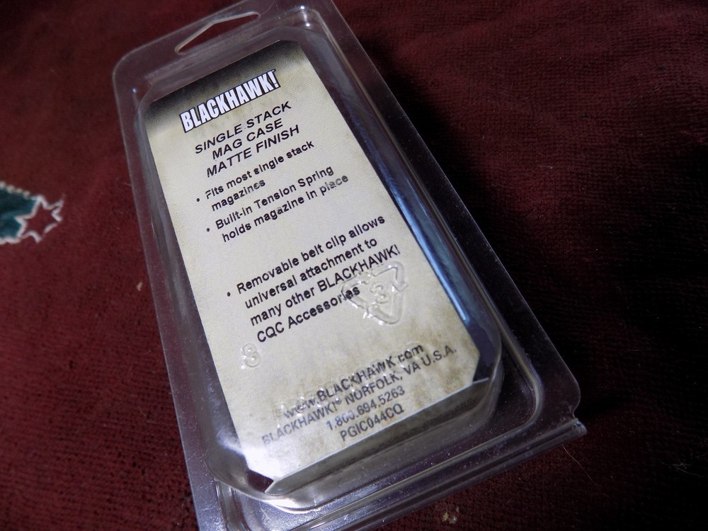 Blackhawk! Single Stack MAG Case, Matte Finish, Fits Most Single Stack Magazines
