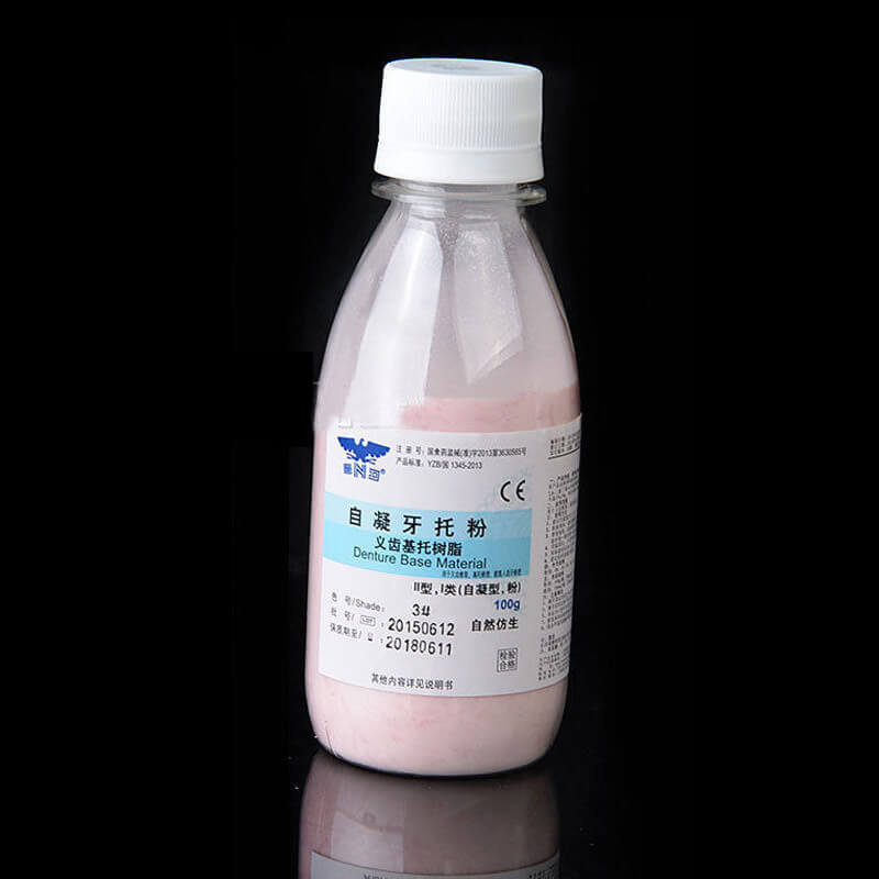 2PCS Dental Self-cure Denture Base Material Resins Artificial Teeth Resin