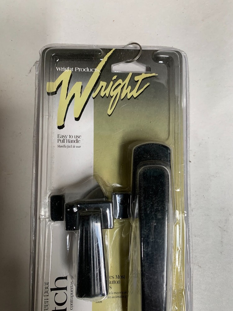 UNUSED Black Wright Patio Screen Storm Screen Door Handle Latch (A5)