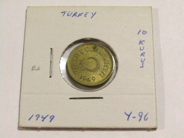 Turkey 1949 10 Kurus Coin