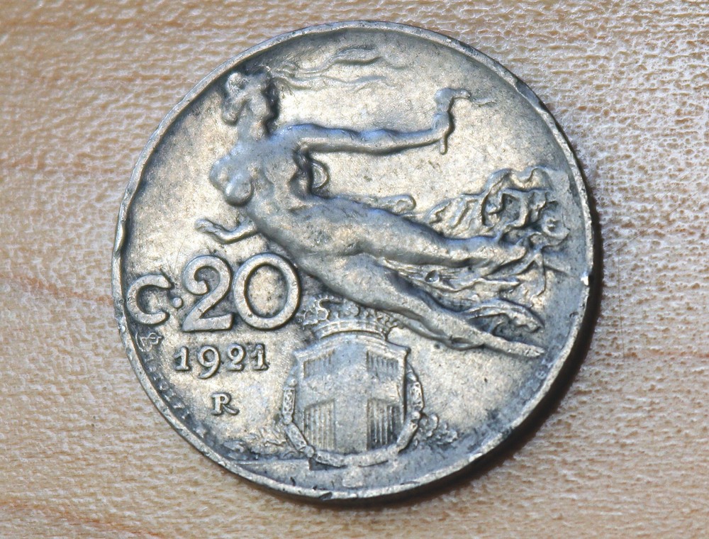 1921 Italy 20 Centesimi