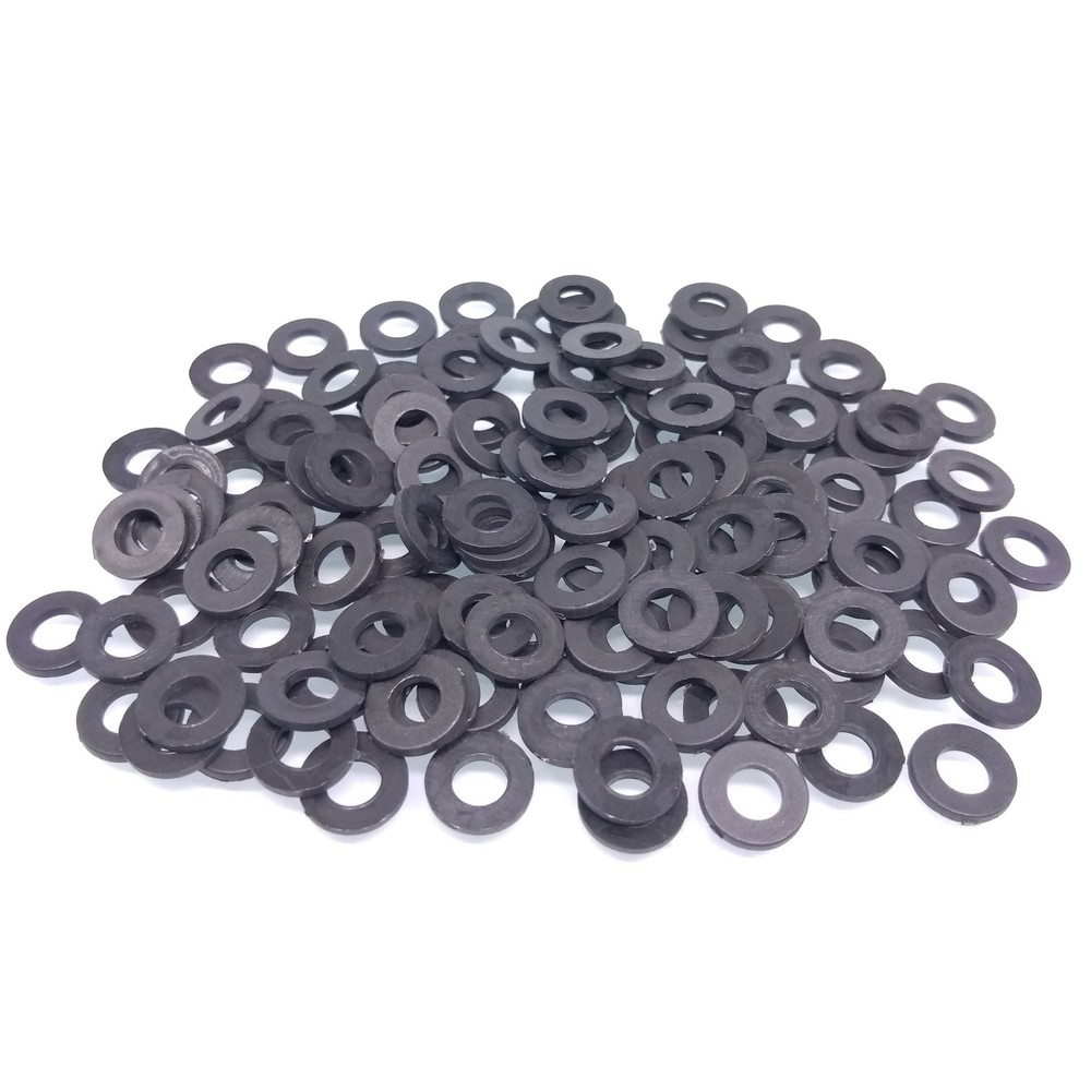 1000pcs M5 Black Nylon Flat Washers